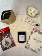 Coffret créatif Alya Living carnet the tasse bougie broderie box cadeau