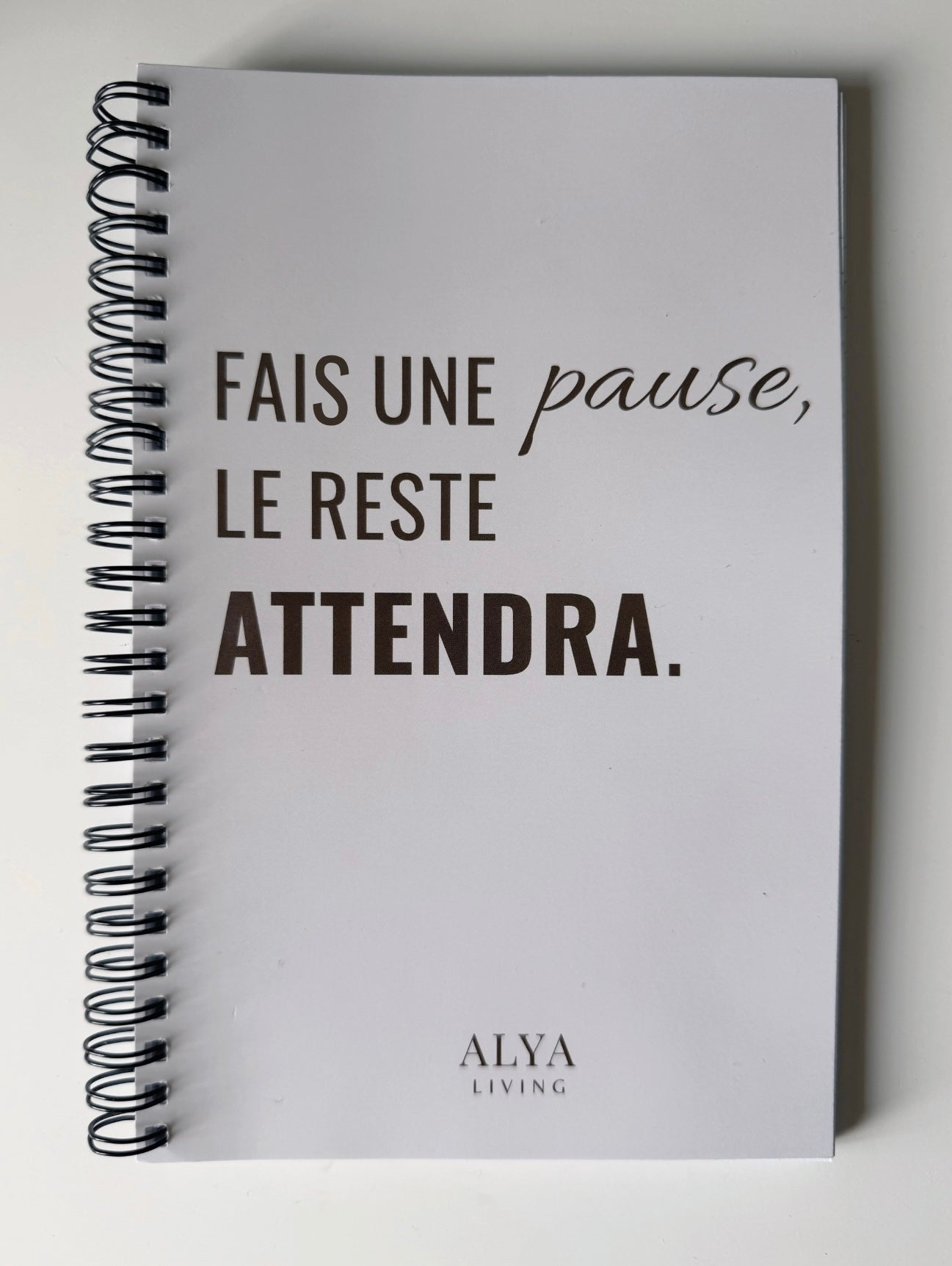 carnet alya living  ligné signature pause