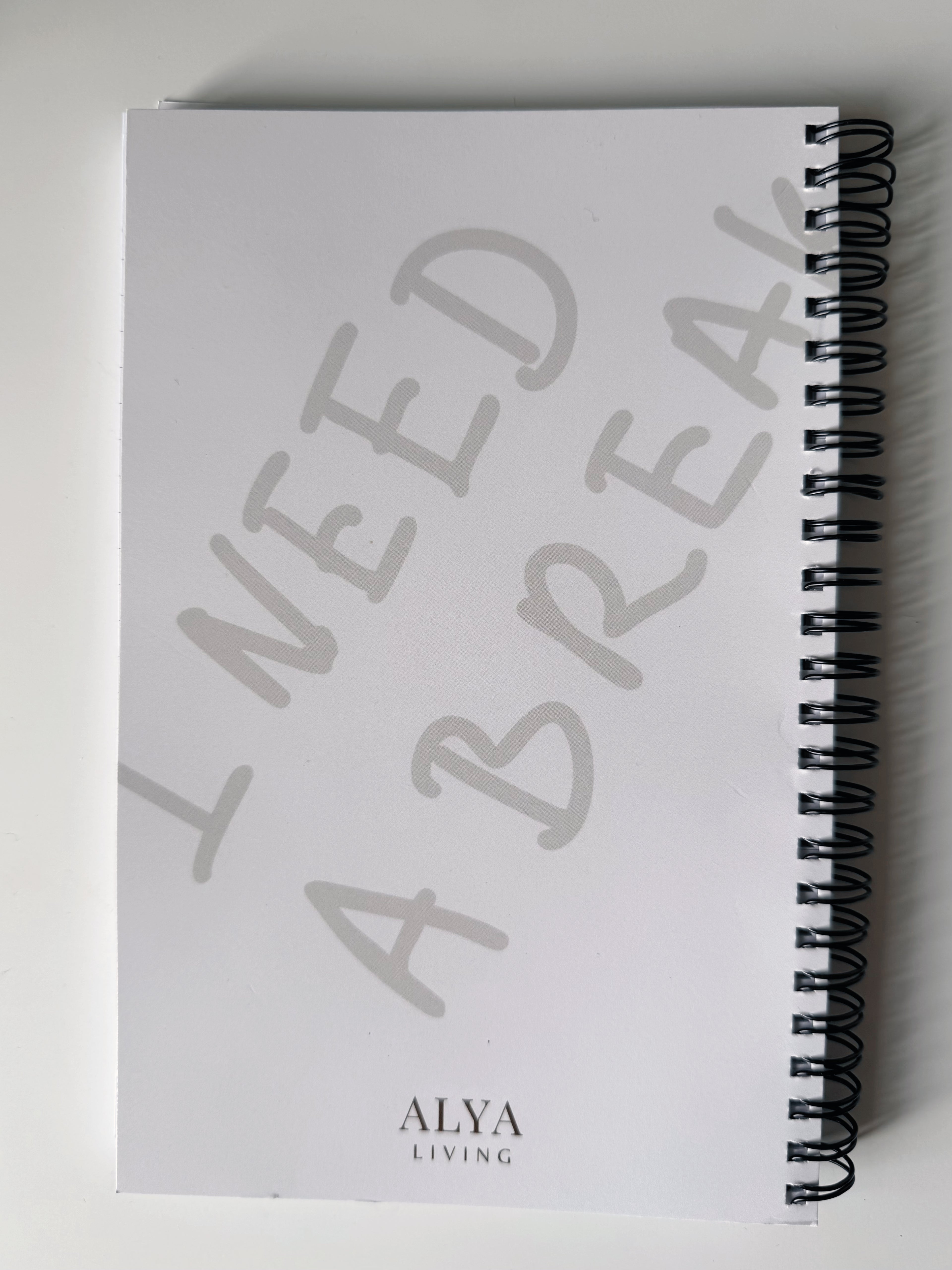 carnet alya living  ligné signature pause