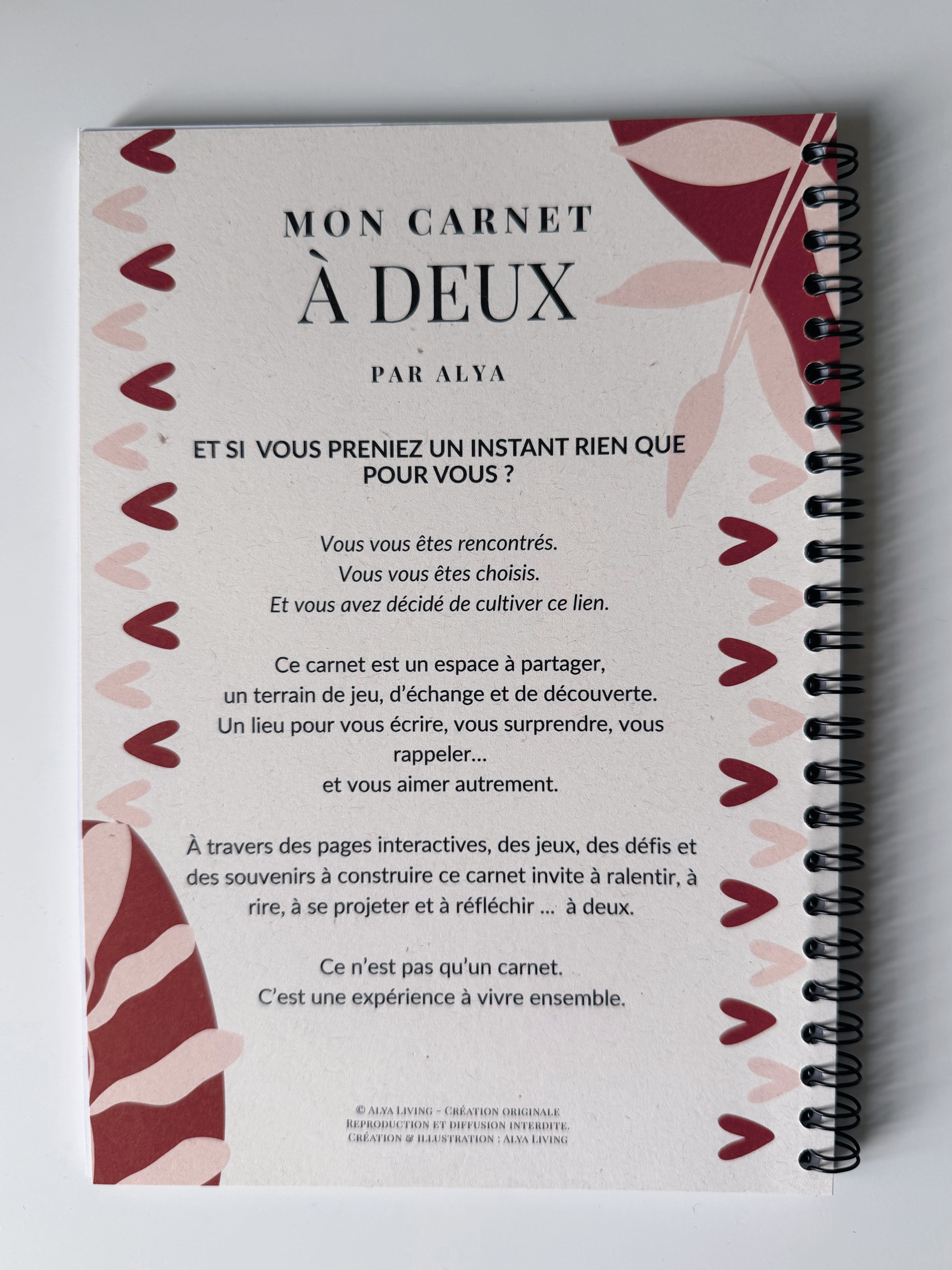 carnet a deux couple alya living jeux défis cadeau complice 