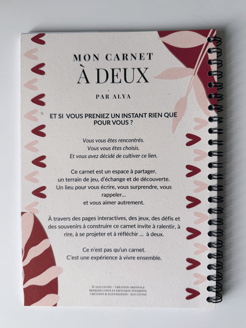 carnet a deux couple alya living jeux défis cadeau complice 