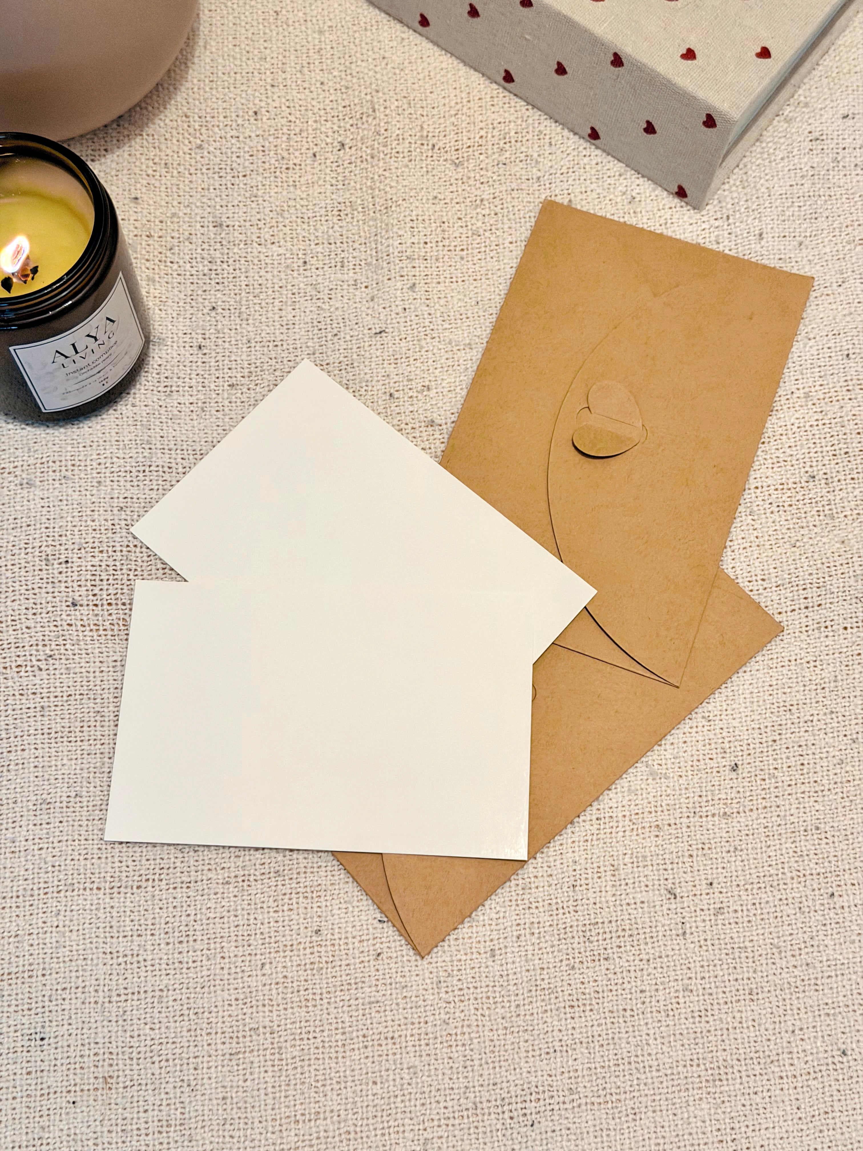 carte mot enveloppe coeur alya living